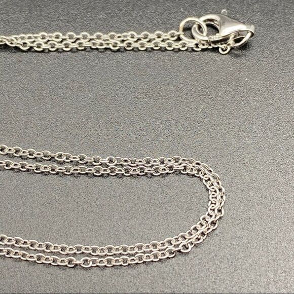 Sterling Silver Cubic Zirconia Teddy Bear Necklace - Picture 5 of 11